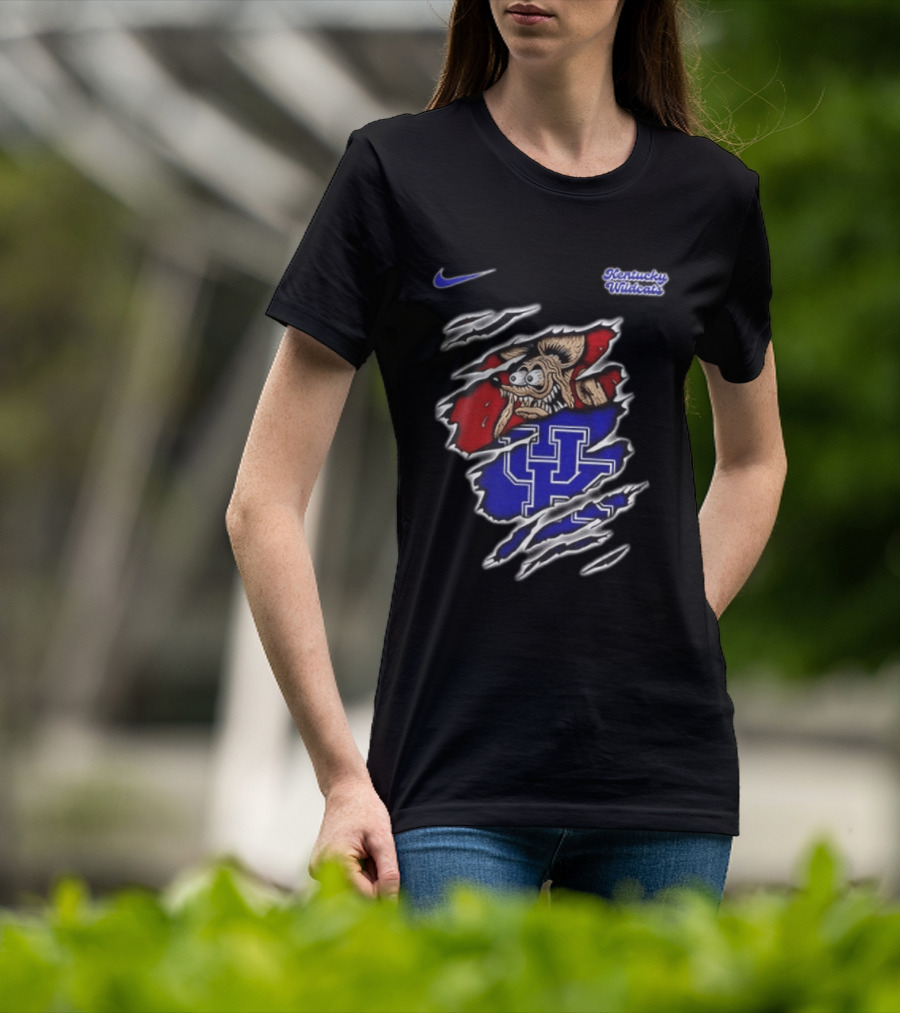 Kentucky Wildcats NCAA Nike Rat Fink Built Not To Bow Double Sided T-Shirt