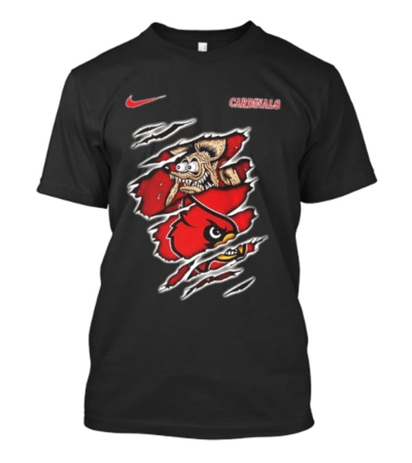 Nike Louisville Cardinals NCAA Rat Fink Built To Not Bow T-Shirt