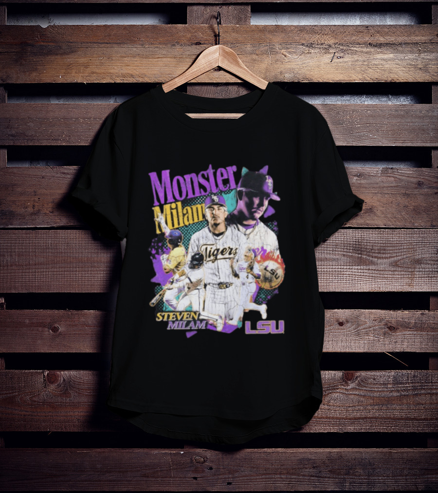 Monster Milam LSU Tigers Steven Milam Baseball T-Shirt