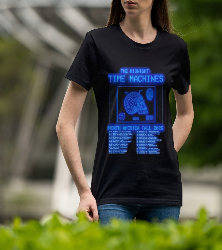 The Midnight Time Machines Tour Dates North America Fall 2026 T-Shirt