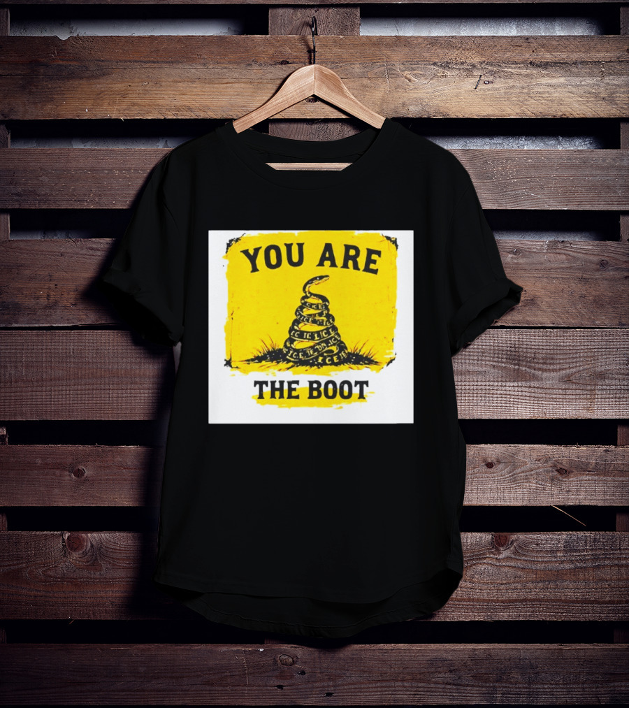 You Are The Boot ICE Gadsden Snake Yellow T-Shirt