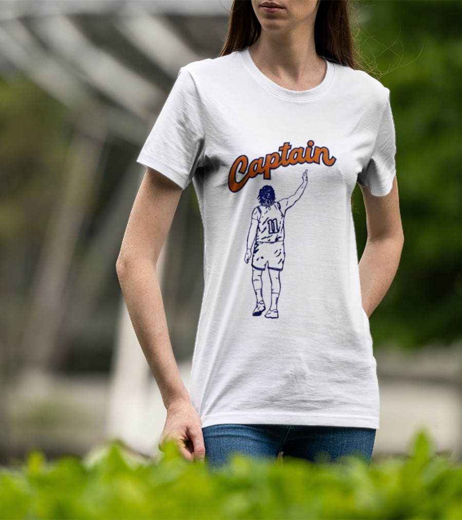 Allan Houston Number 11 New York Knicks Captain Basketball Madison Square Garden NBA T-Shirt