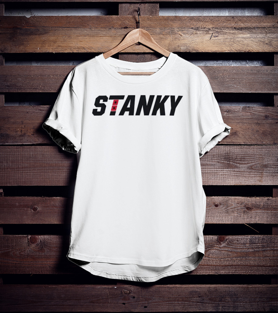 Carolina Hurricanes Stanky Block Text With Double Flag Stylized T T-Shirt