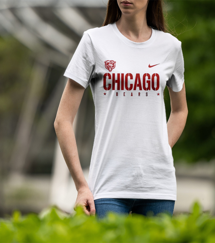 Chicago Bears Nike Heart Design U.S. Coast Guard Semper Paratus Always Ready 1790 T-Shirt