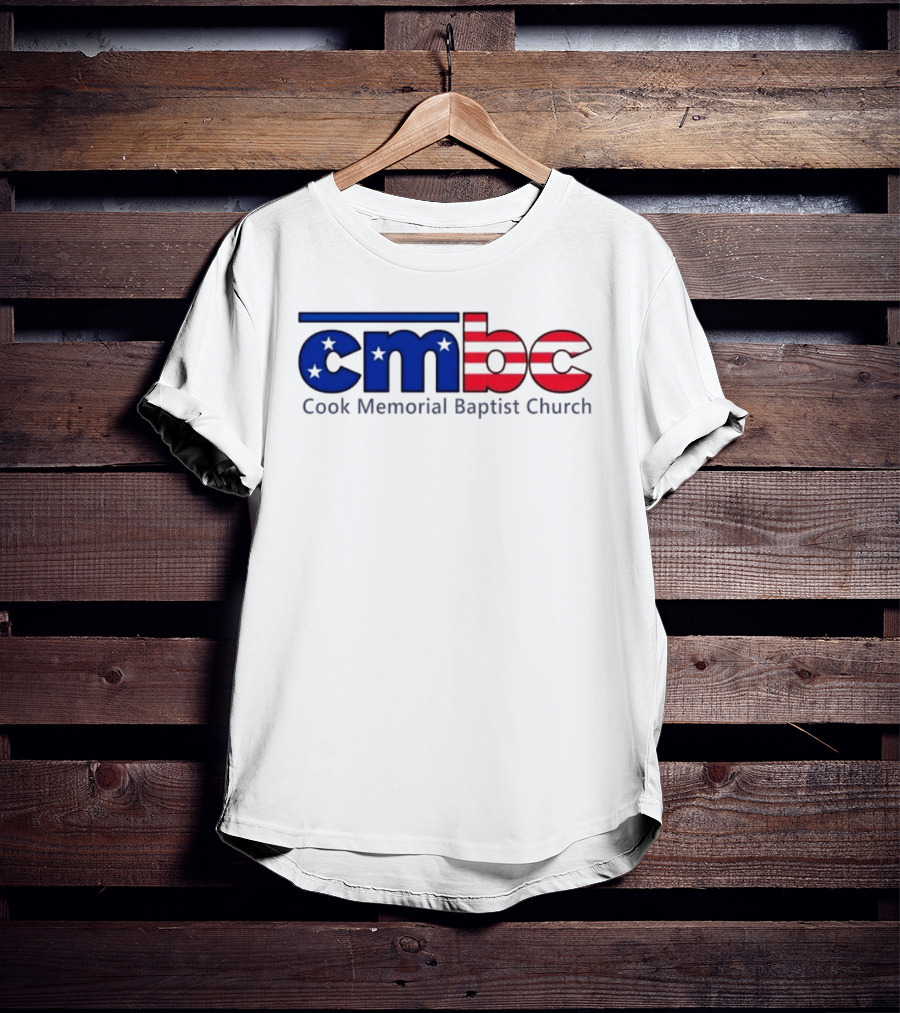 CMBC Cook Memorial Baptist Church Stars And Stripes US Flag T-Shirt