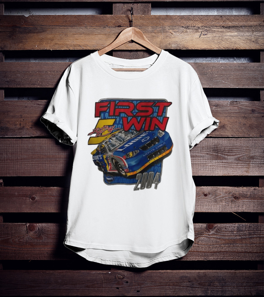 First Win 2004 Jimmie Johnson Lowe's Monte Carlo Hendrick Motorsports T-Shirt