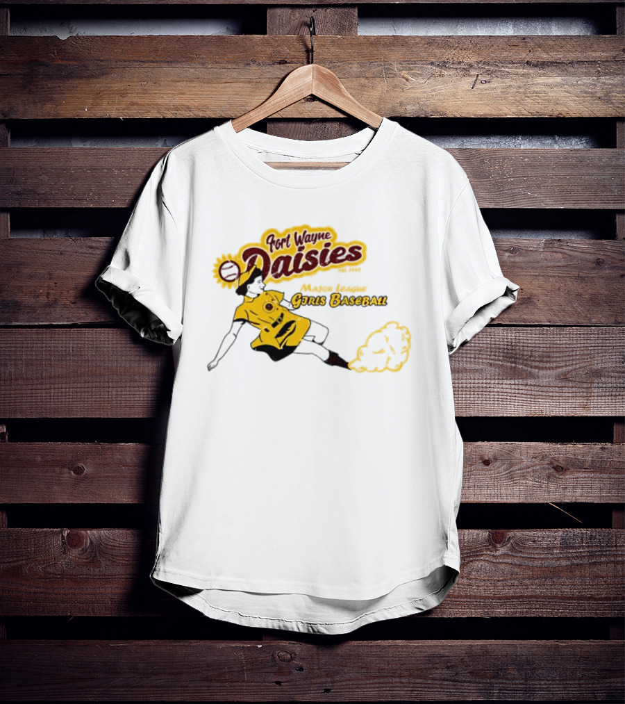 Fort Wayne Daisies Major League Girls Baseball Est 1943 Vintage Style Sportswear T-Shirt