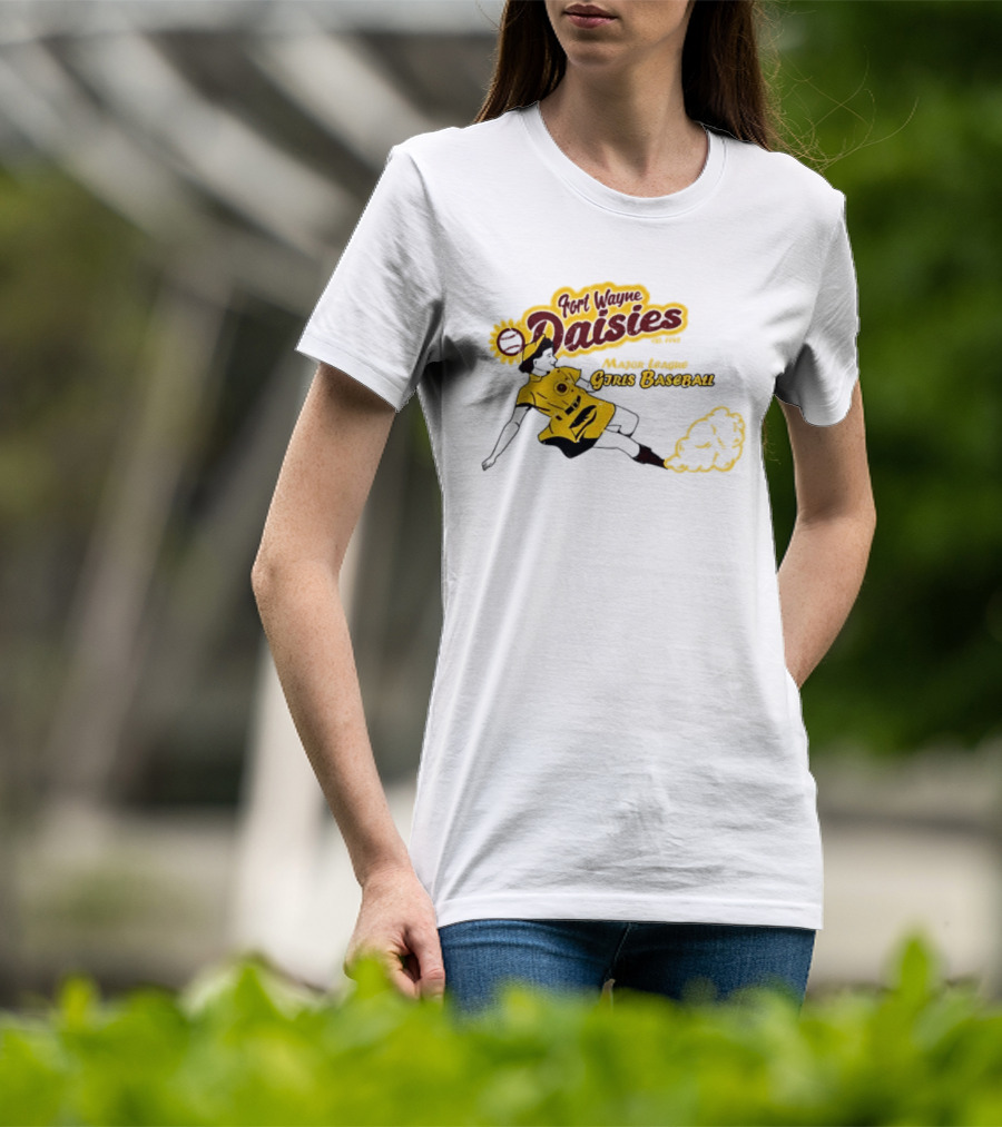 Fort Wayne Daisies Major League Girls Baseball Est 1943 Vintage Style Sportswear T-Shirt
