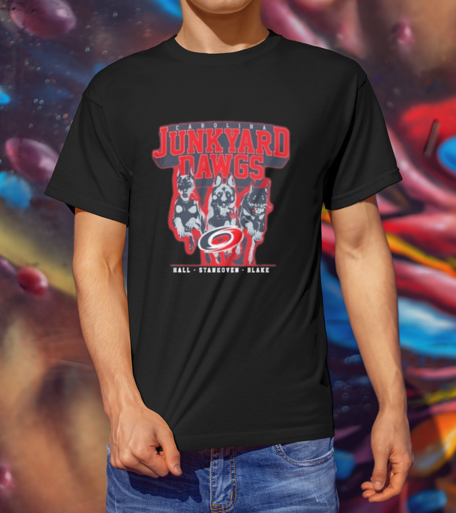 Carolina Junkyard Dawgs Hall Stankoven Blake Hurricanes T-Shirt