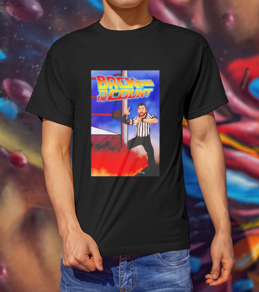 Daniel Spencer Back To The Count Wrestling Referee Nostalgia T-Shirt