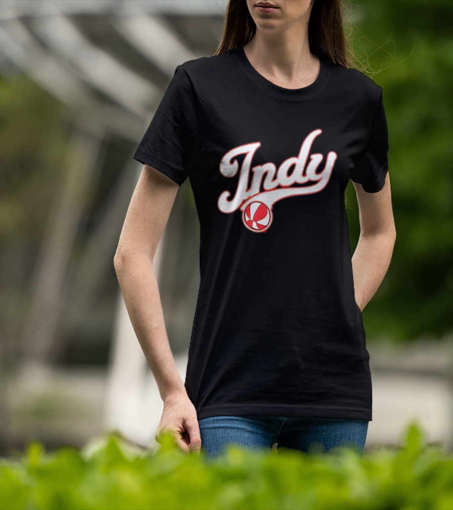 Indy Baseball Red 2023 Casual Classic Sports Style Retro Look T-Shirt