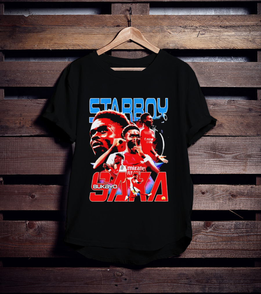 Starboy Bukayo Saka Arsenal Emirates Fly Player T-Shirt
