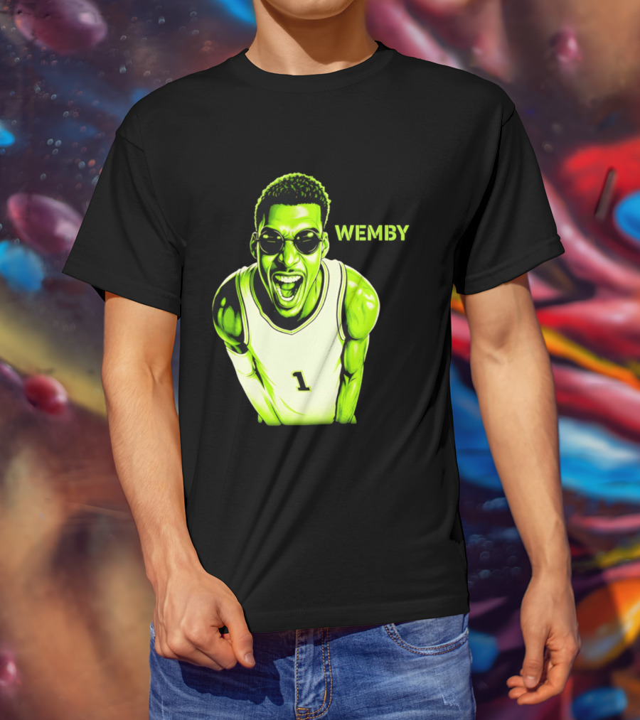 Victor Wembanyama Wemby San Antonio Spurs Alien Basketball Player 1 T-Shirt