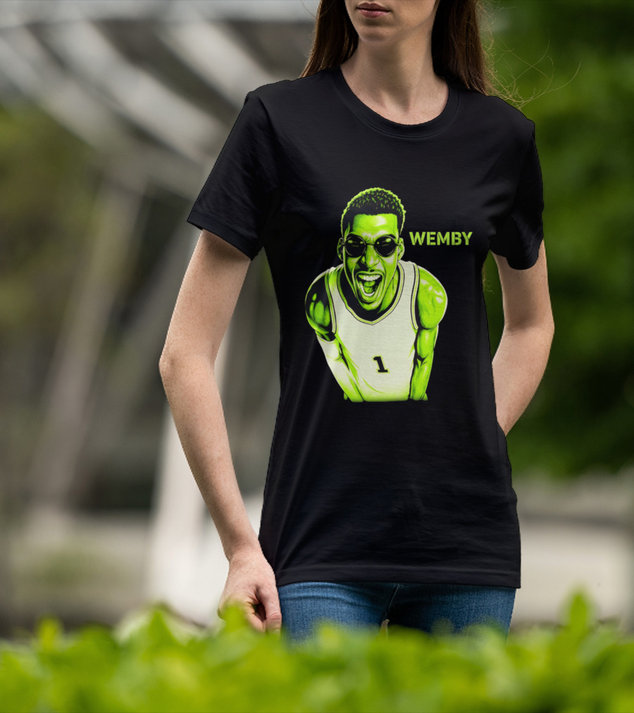 Victor Wembanyama Wemby San Antonio Spurs Alien Basketball Player 1 T-Shirt