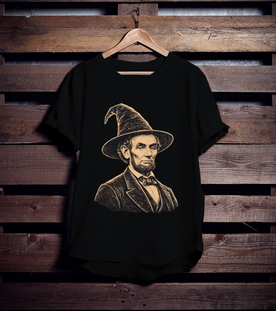 Abraham Lincoln Wizard Hat T-Shirt