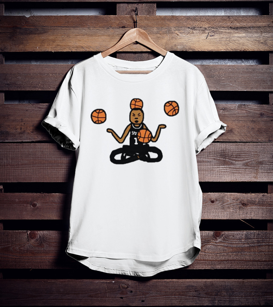 Monk Wemby Victor Wembanyama Juggling Basketballs San Antonio Spurs T-Shirt