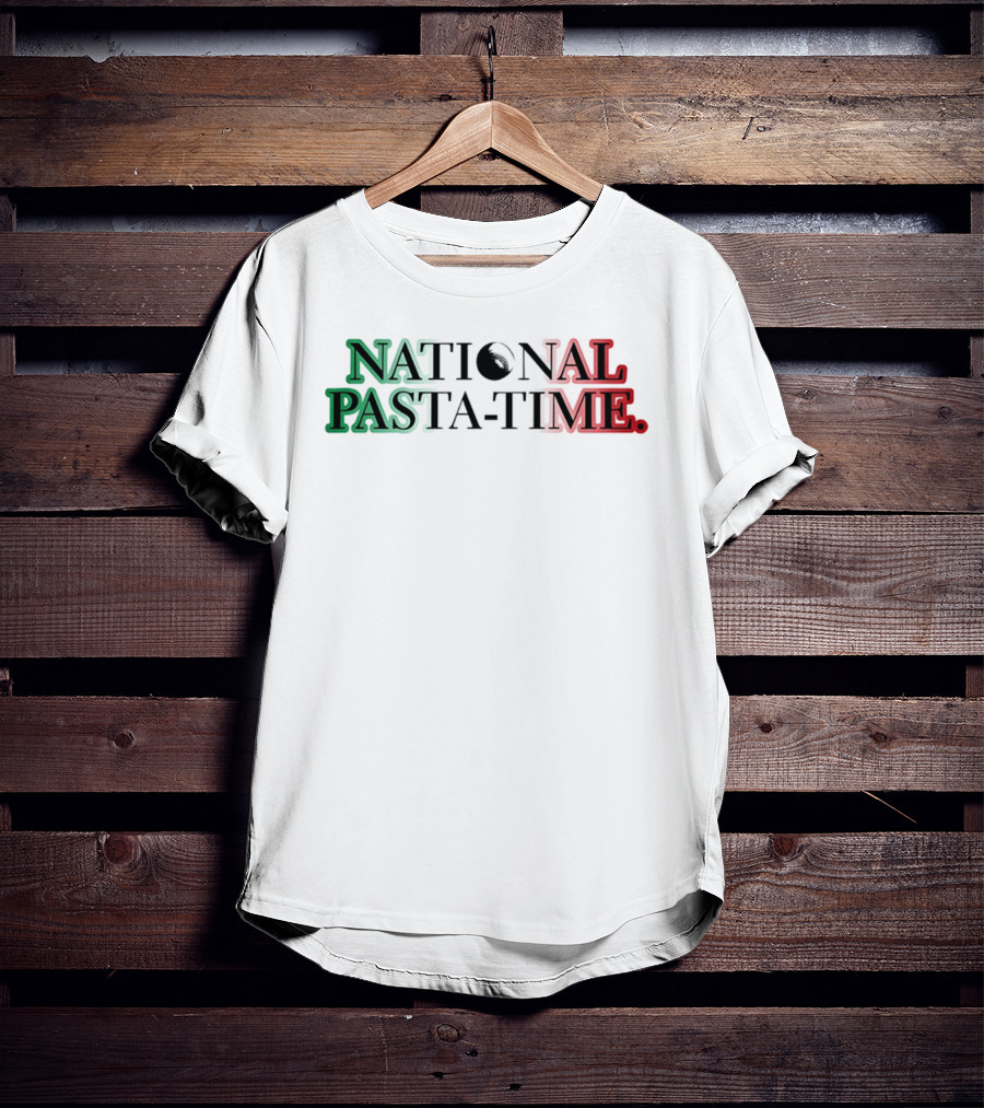 National Pasta Time Italy Flag T-Shirt