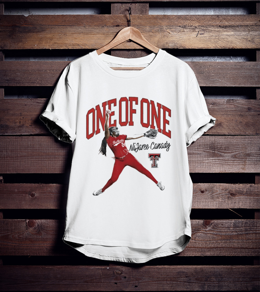 One Of One NiJaree Canady Texas Tech Red Raiders Softball T-Shirt