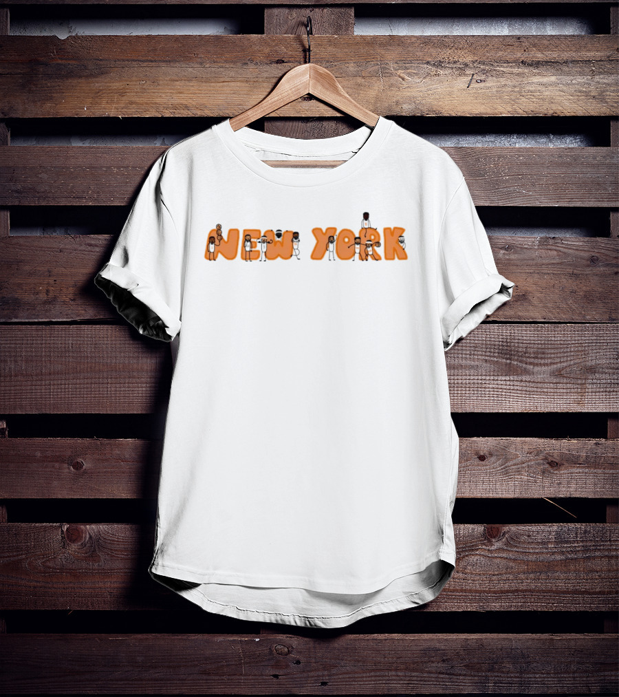 New York Knicks NBA Basketball Characters Team Spirit T-Shirt