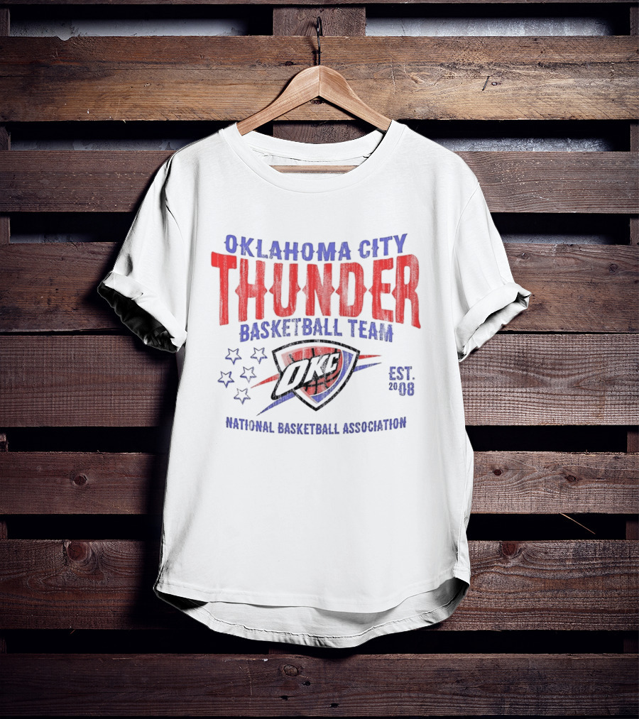 Oklahoma City Thunder Basketball Team National Basketball Association Est 2008 OKC T-Shirt