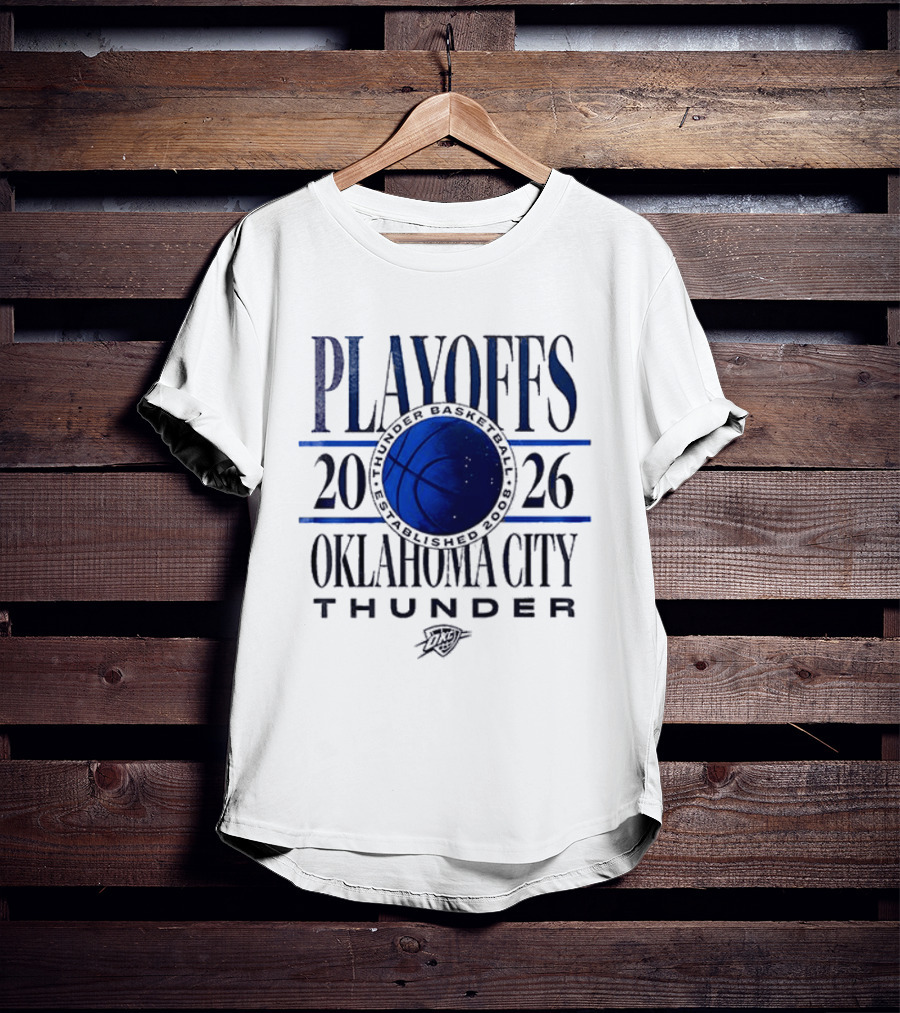 Oklahoma City Thunder Playoffs 2026 Loud City Basketball T-Shirt