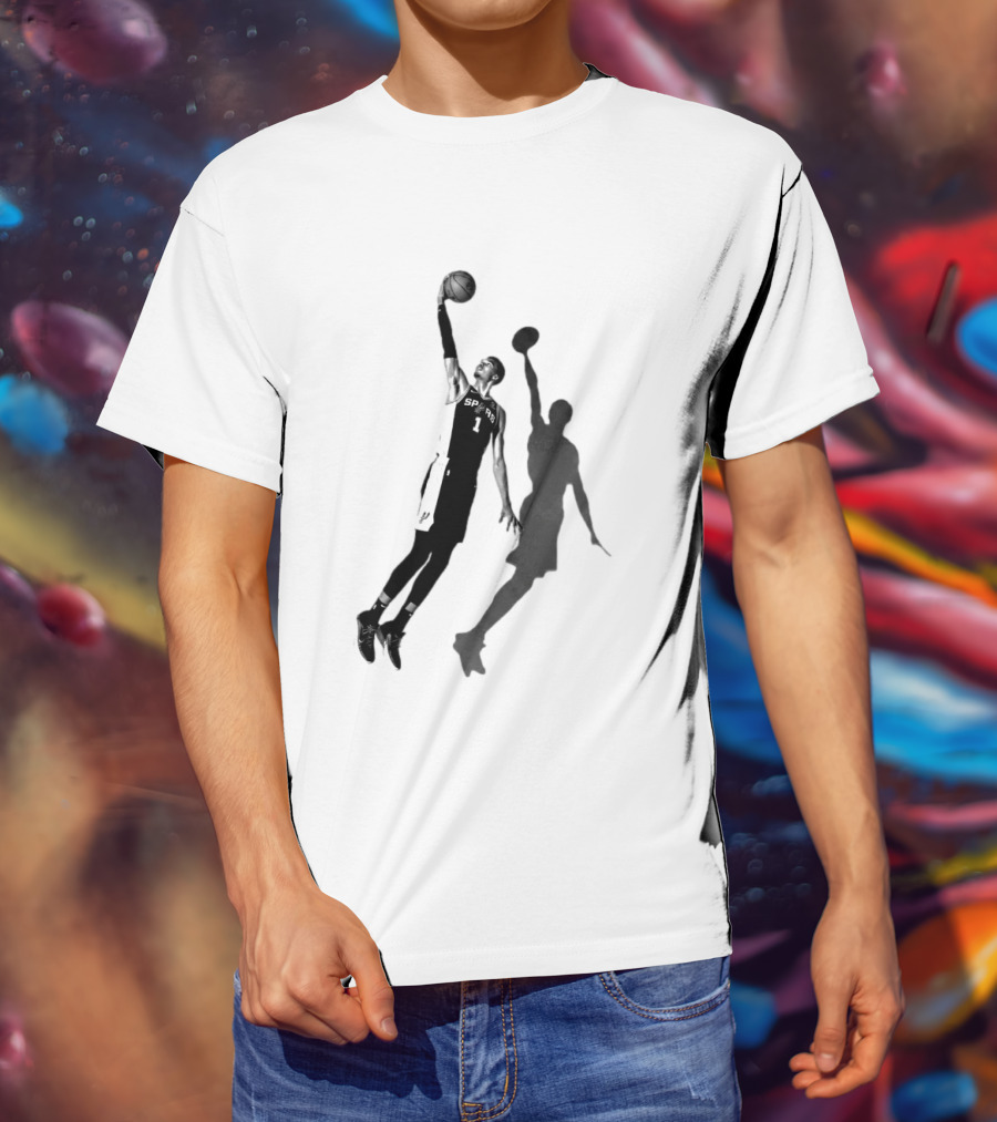 Premiun Wemby And The Nuns Spurs Basketball Iconic Dunk T-Shirt
