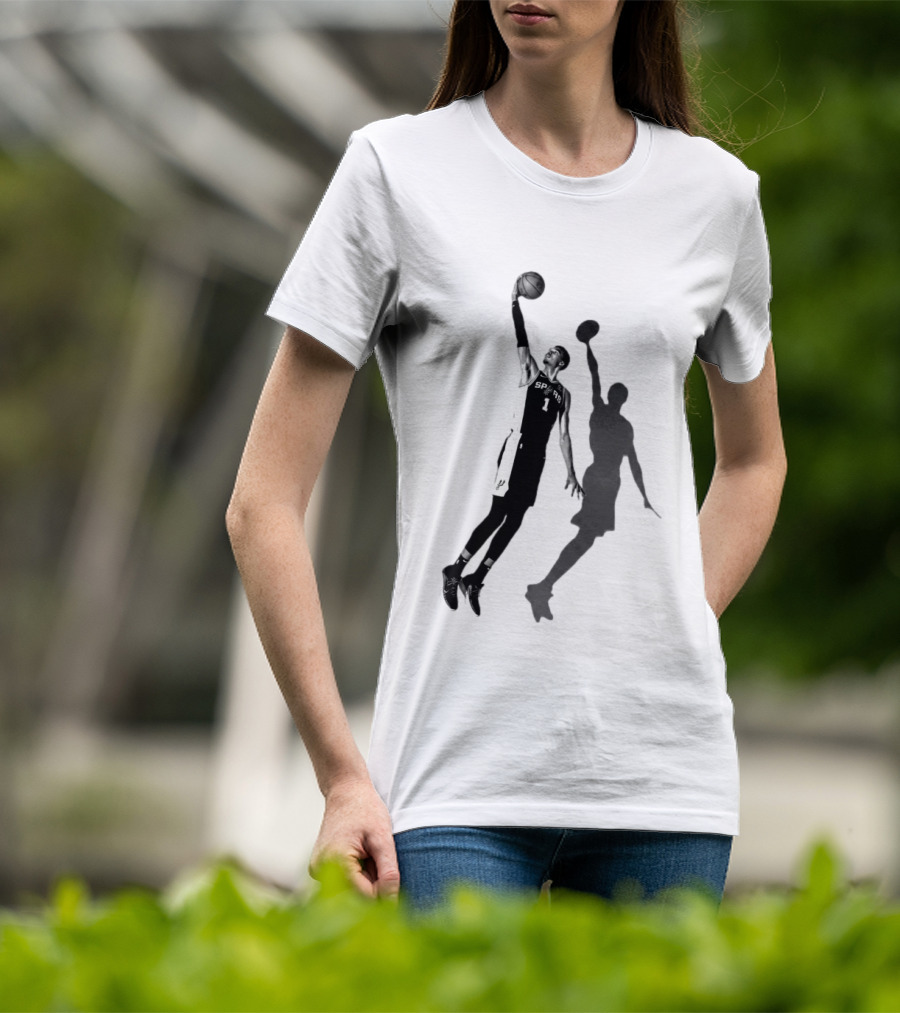 Premiun Wemby And The Nuns Spurs Basketball Iconic Dunk T-Shirt