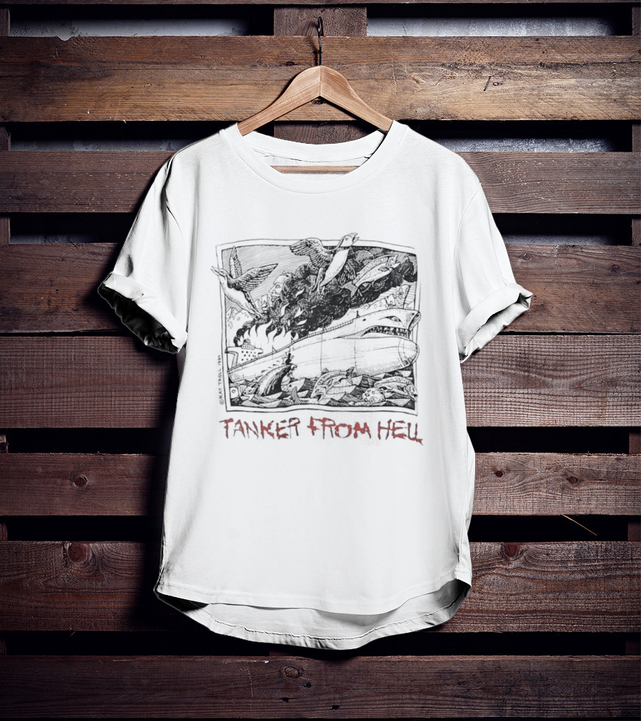 Tanker From Hell Ray Troll 1989 T-Shirt