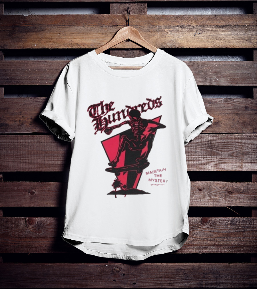The Hundreds Skeleton Skateboarding Maintain The Mystery T-Shirt
