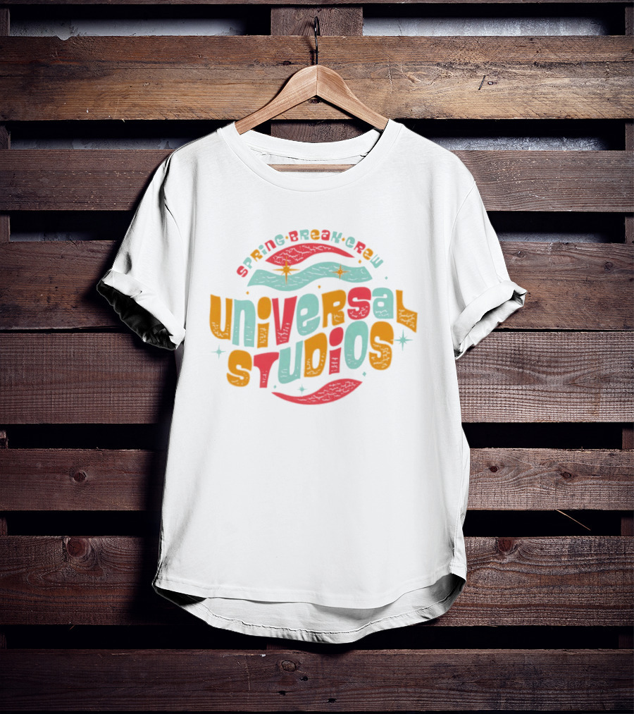 Universal Studios Spring Break Crew Retro Wave T-Shirt