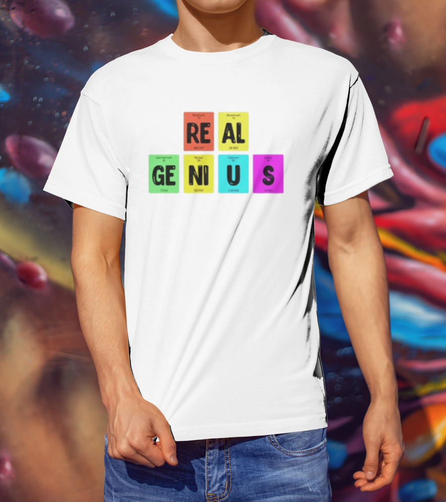 Periodic Table Elements Rhenium Aluminum Germanium Nickel Uranium Sulfur T-Shirt