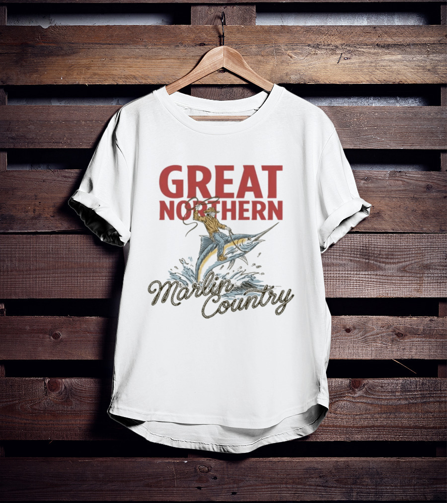Great Northern Cowboy Riding Marlin Country Adventure T-Shirt