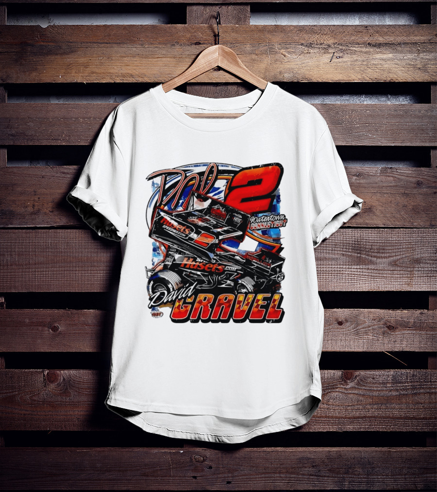 David Gravel Big Game Motorsports Sprint Car 2 Watertown Connecticut Huset's Speedway NOS T-Shirt