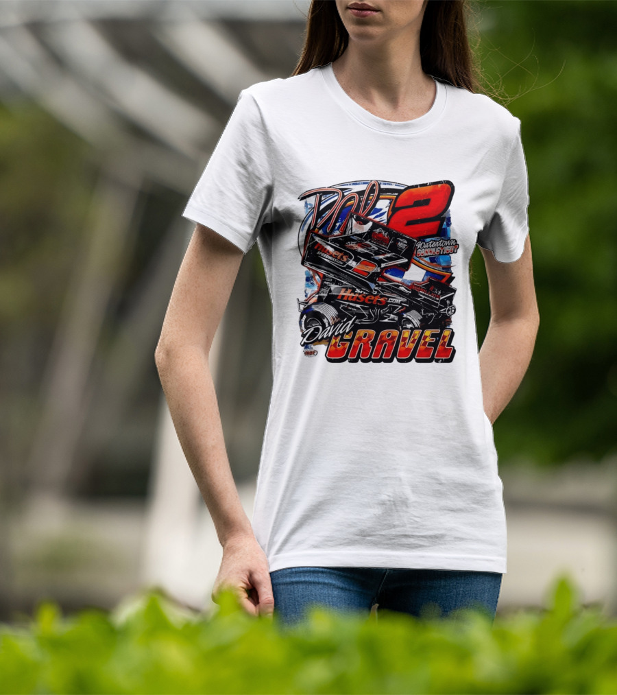David Gravel Big Game Motorsports Sprint Car 2 Watertown Connecticut Huset's Speedway NOS T-Shirt