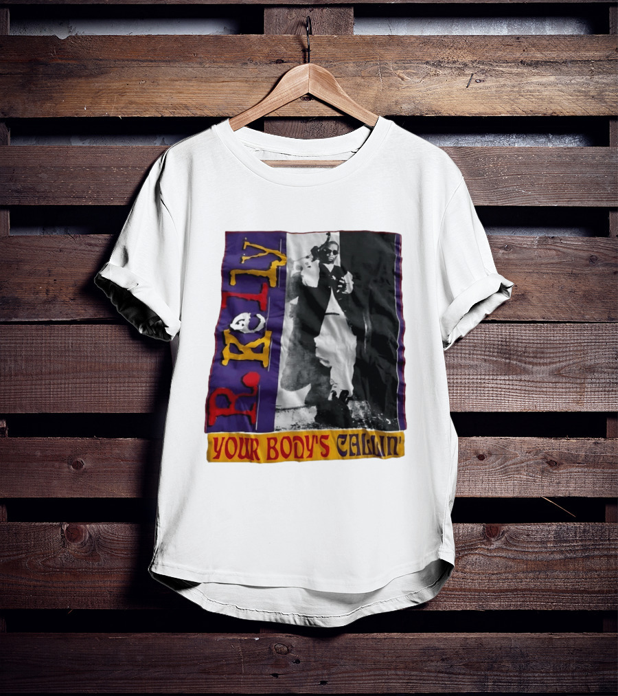 R Kelly Your Body's Callin' Vintage Style Avec Photo Iconique Et Couleurs Vives T-Shirt