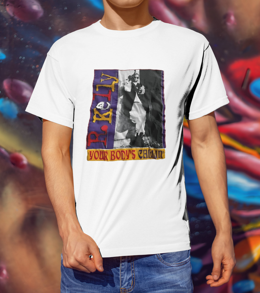 R Kelly Your Body's Callin' Vintage Style Avec Photo Iconique Et Couleurs Vives T-Shirt