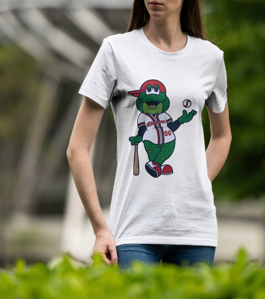 Greenville Drive Reedy Rip'it Frog Baseball Mascot 06 T-Shirt