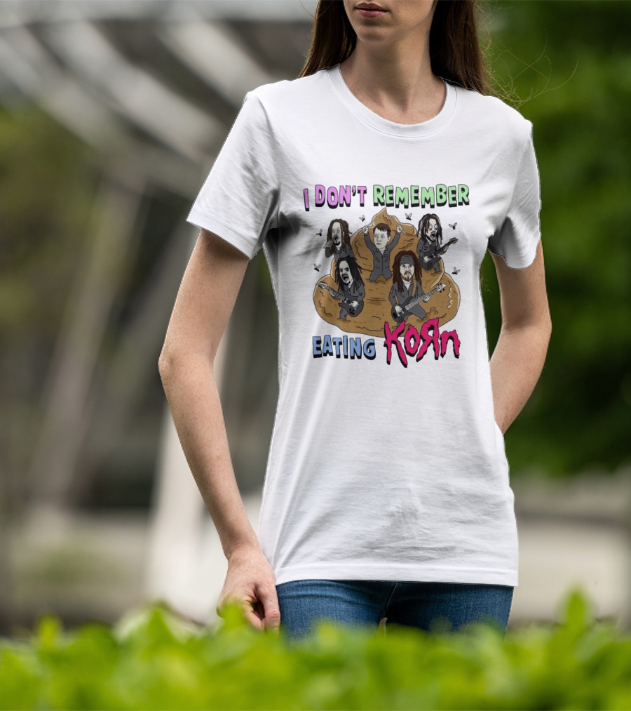 I Don't Remember Eating KoRn Band Parody Cartoon Characters T-Shirt