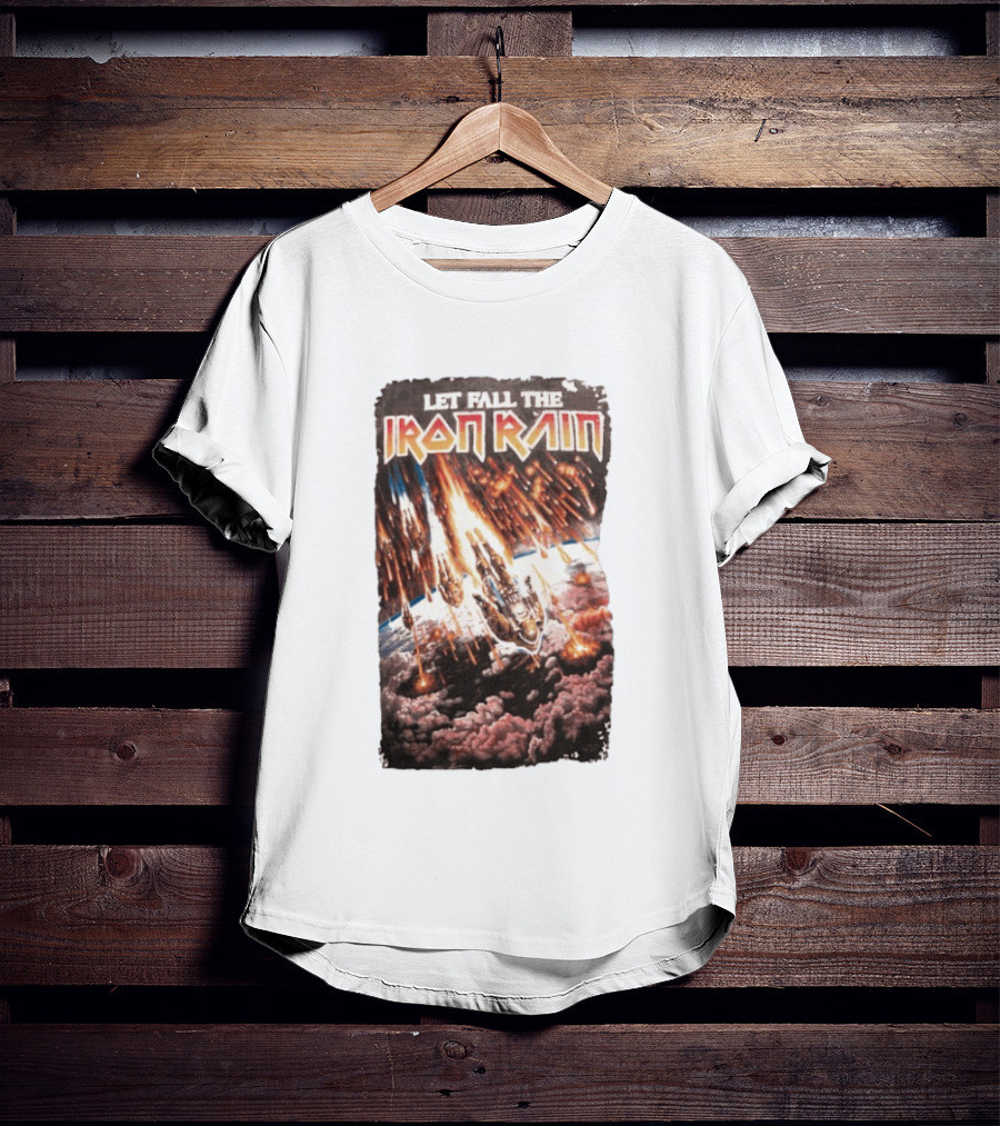 Let Fall The Iron Rain Outer Space Meteor Invasion Explosion T-Shirt