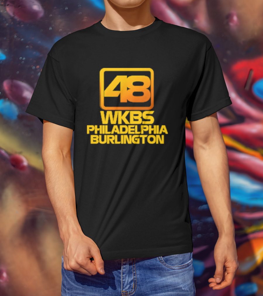 48 WKBS Philadelphia Burlington Vintage Television Broadcast T-Shirt