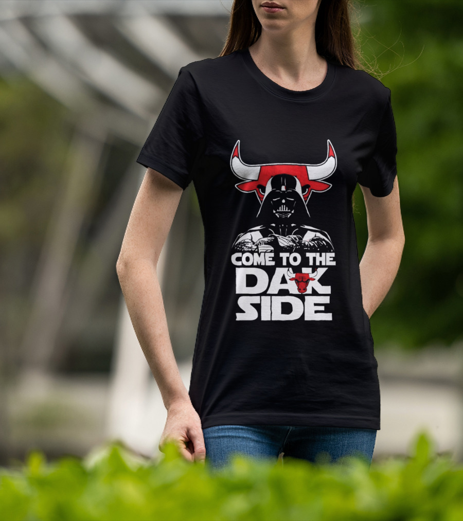 Come To The Dark Side Darth Vader Chicago Bulls Star Wars T-Shirt