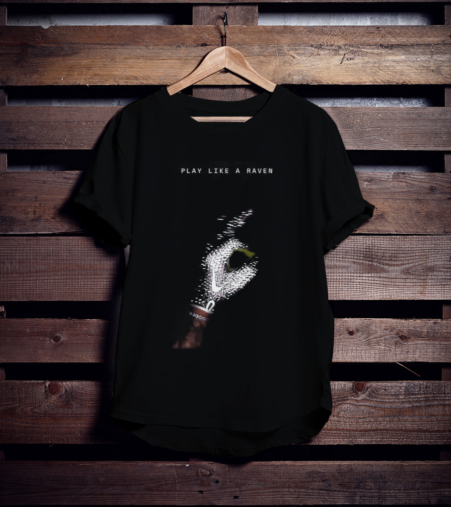 Play Like A Raven Baltimore Ravens X Drake Iceman Diamond Chain Football Collaboration T-Shirt