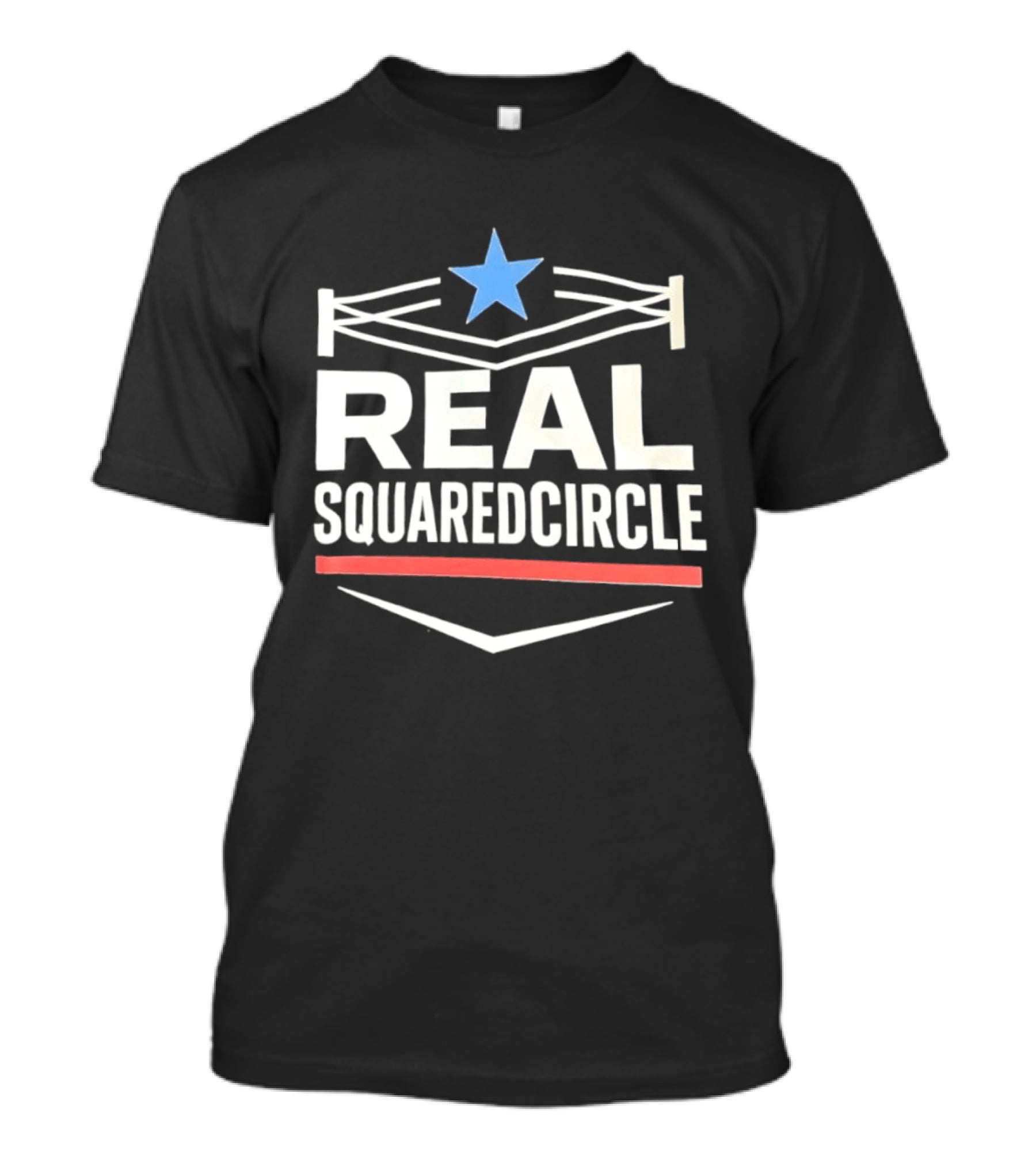 Real Squaredcircle WWE Wrestling Ring Star T-Shirt