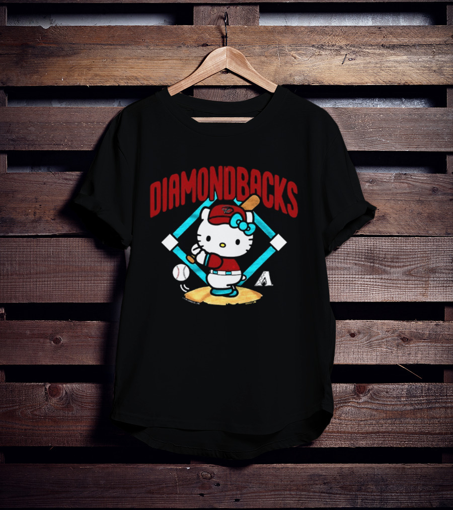 Hello Kitty Arizona Diamondbacks Baseball 2026 MLB Diamondbacks T-Shirt
