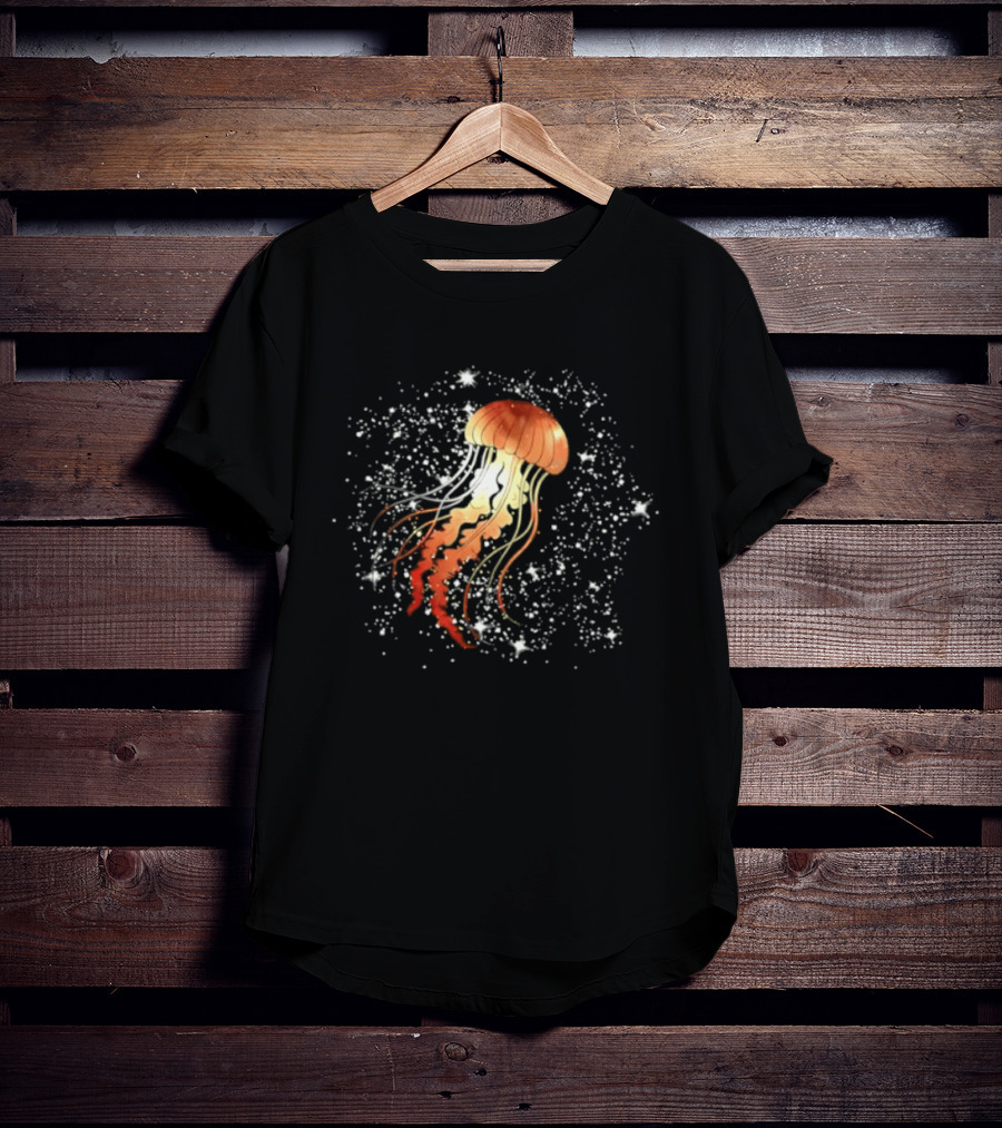 Cosmic Celestial Jellyfish Sea T-Shirt