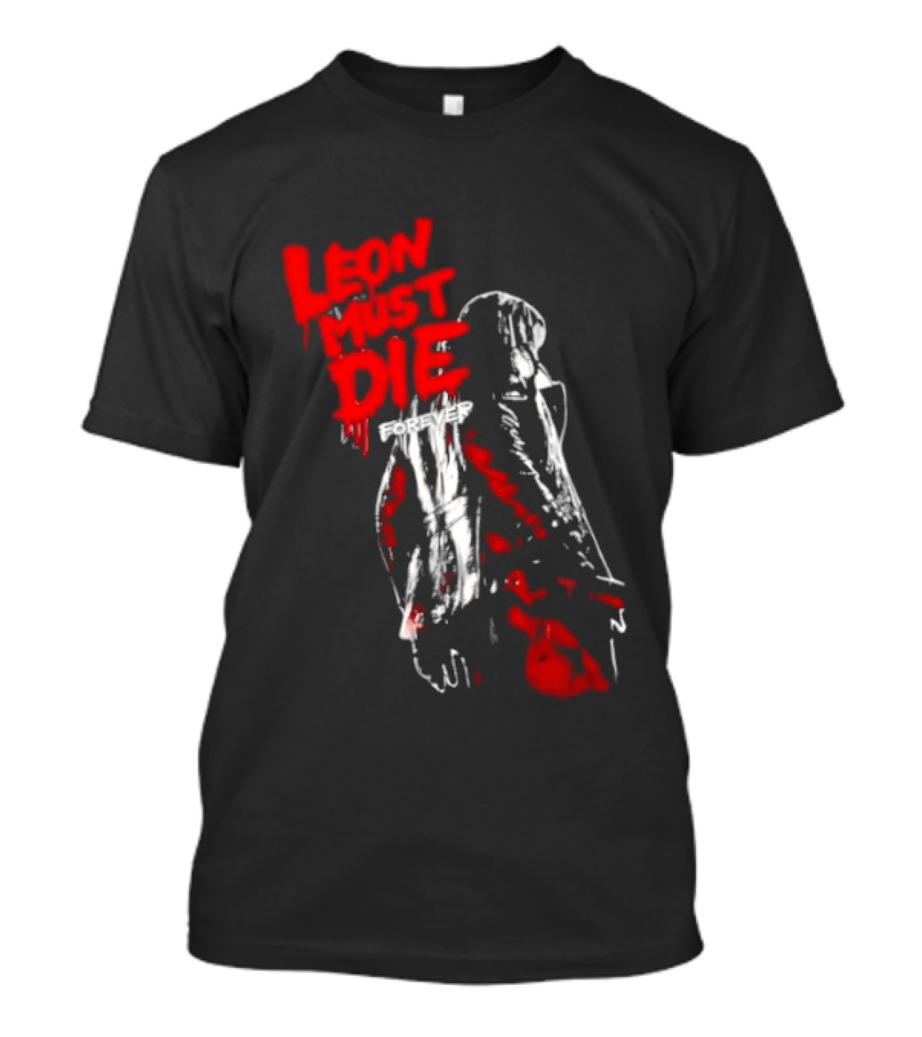 Leon Must Die Forever Red T-Shirt