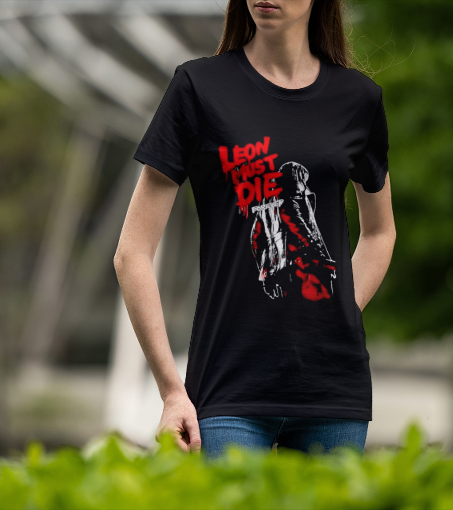 Leon Must Die Forever Red T-Shirt