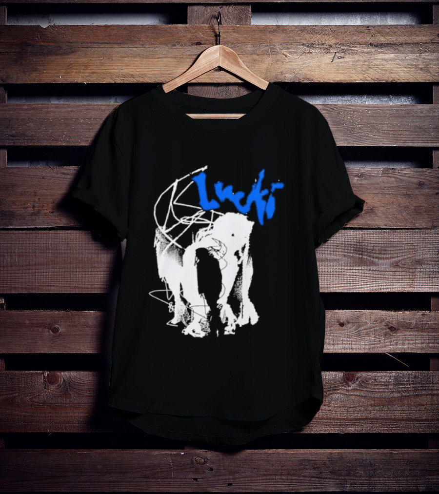 Lucki Alt Heavy Metal Style White Abstract T-Shirt