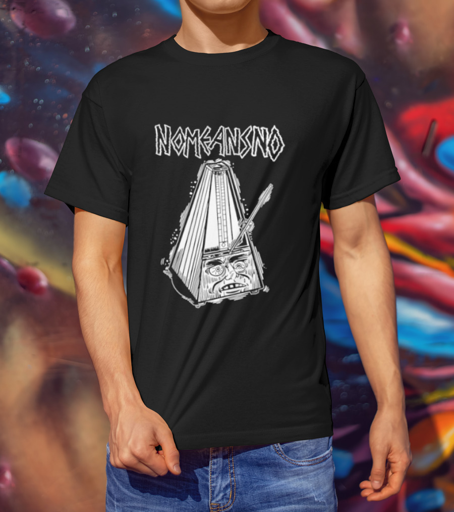 Nomeansno Distressed Metronome Face T-Shirt