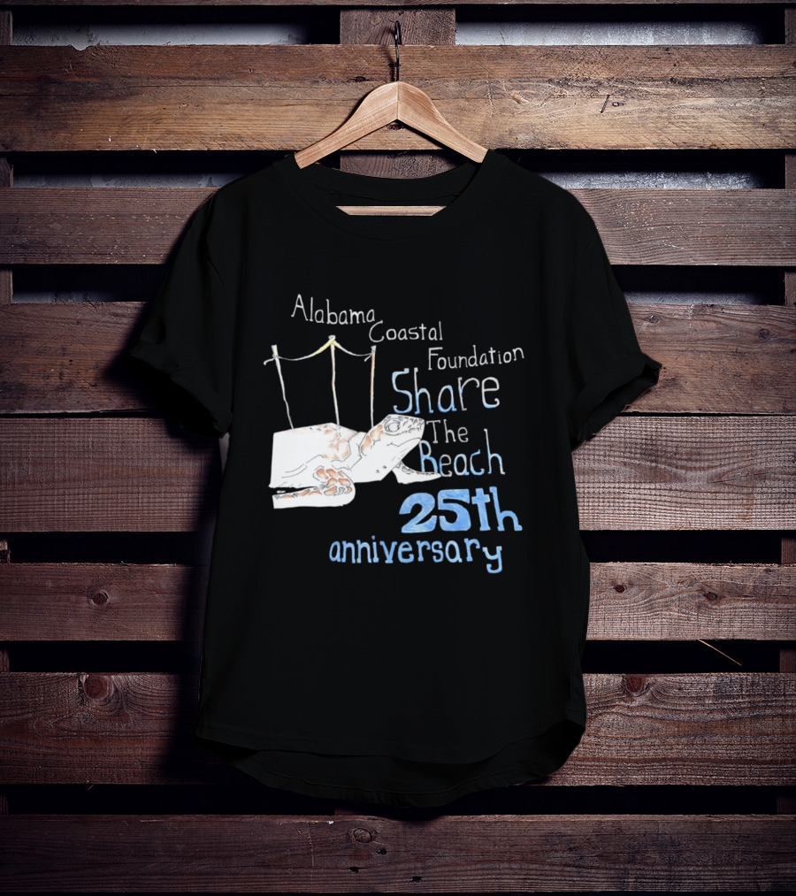 Alabama Coastal Foundation Share The Beach 25th Anniversary T-Shirt